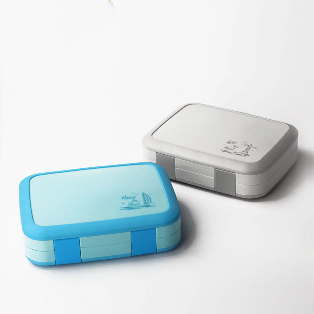 800ml Multifunctional Leak-Proof Bento Box with Compartments PP Picnic Fruit Lunch Box Container for Office School Food Box 240821
