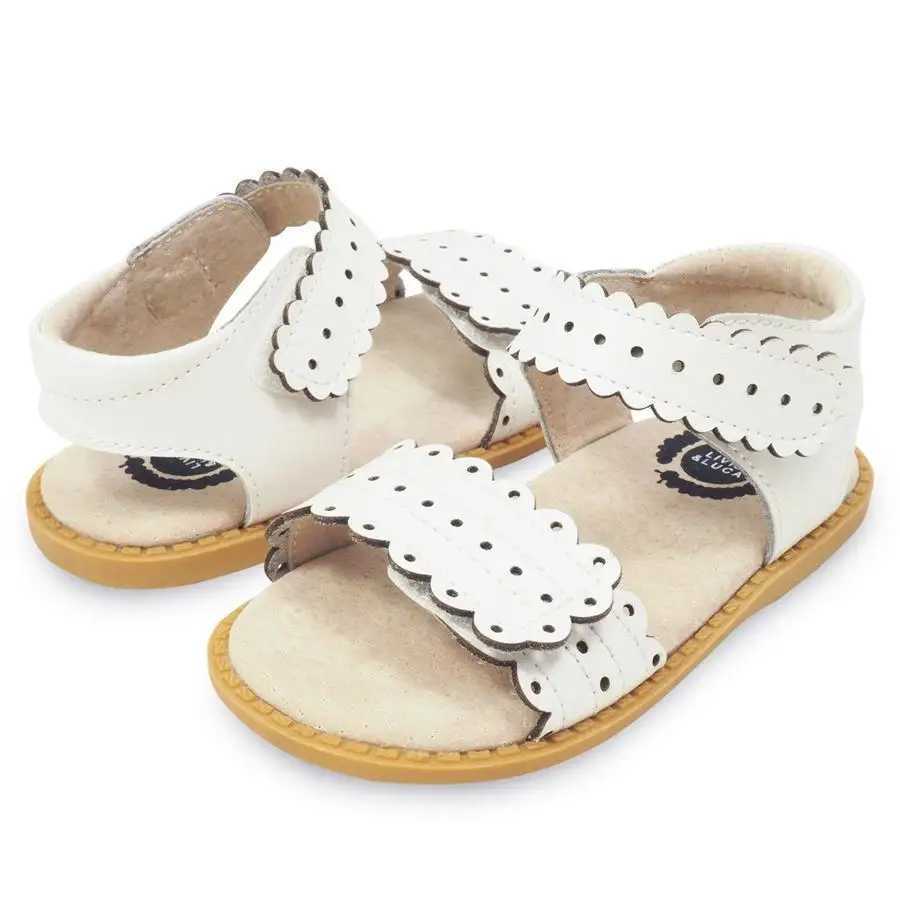 Tipsietoes childrens Posey style suitable for girls sandals low heels real leather baby filling party dress shoes childrens summer W240821