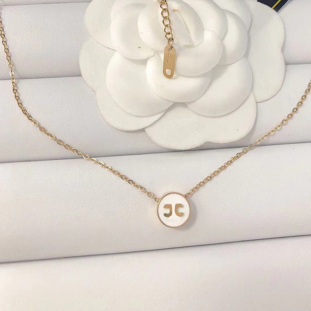 Fashion Women Necklaces Crystal Letter Pendant Choker Stainless Steel Designer Jewelry Rhinestone Necklace Chains Wedding Christmas Gifts