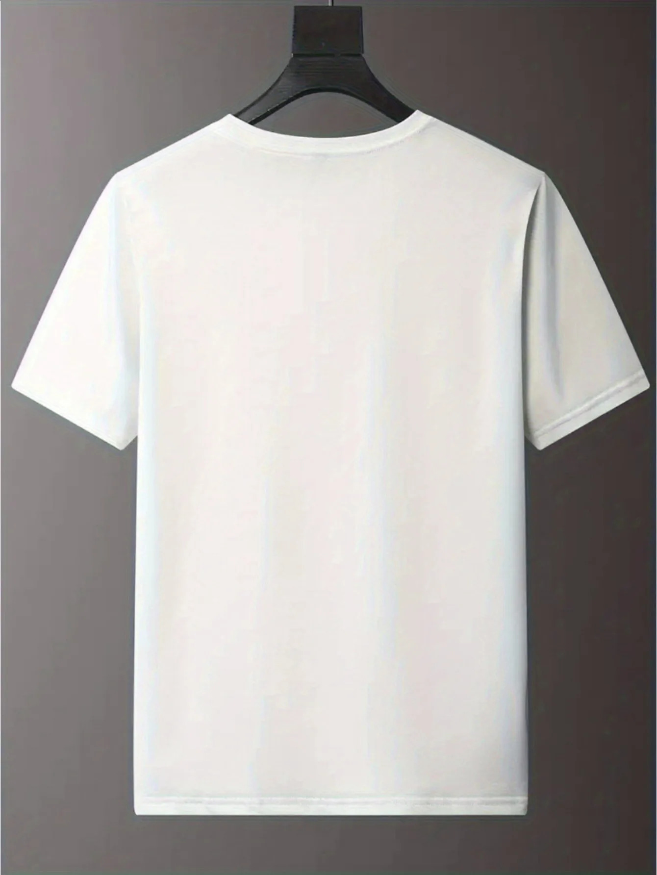 Mens 100% Cotton Summer Loose Large Roman Alphabet Pattern Print Casual Comfortable Round Neck Short Sleeve Tshirt Top 240821