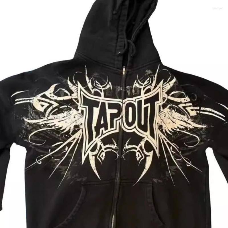 Men's Hoodies Cross-border E-commerce Hoodie Gothic Fashion Zipper Cardigan Hip-hop Long-sleeved Loose Casual