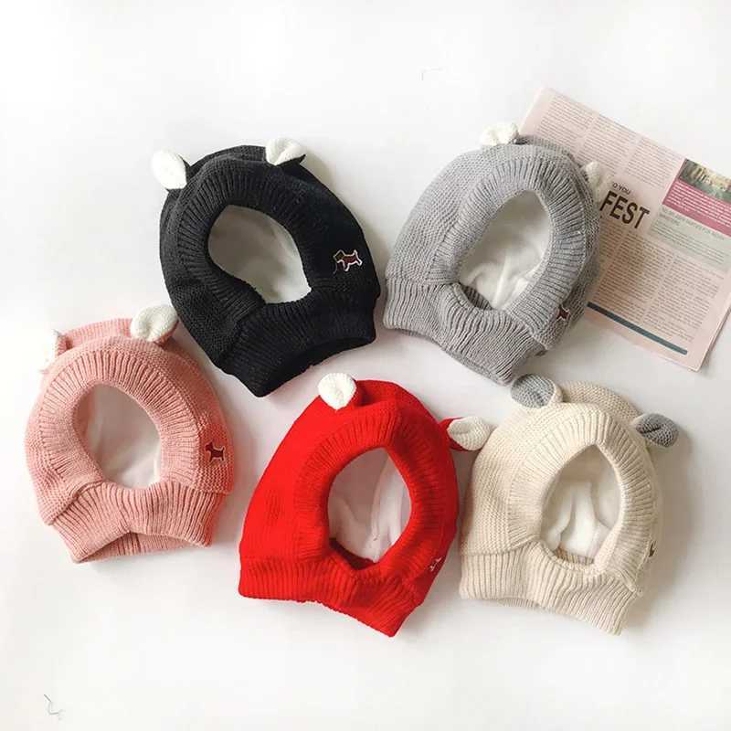 Baby Hats 1-3 Years Boys Girls Bonnet Winter Warm Thicken Hats Kids Infant Cute Ears Knit Hats for Children Beanie Muts M240821