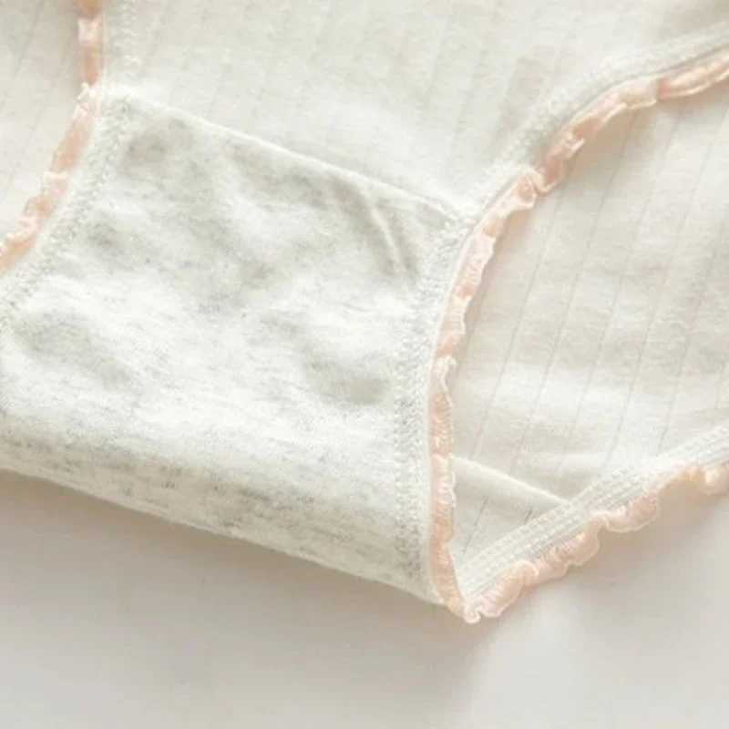 5PCS Cotton Girls Antibacterial Panties 3+y Young Children Underwears Kids Soft Cute Briefs Student Thin Breathable Knickers New Y240821