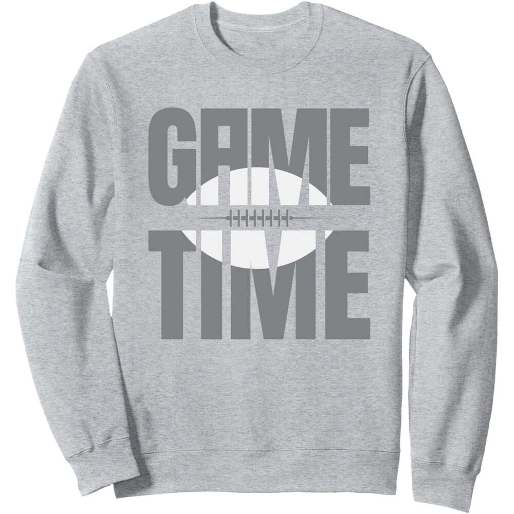 Long Sleeve Shirts for Men sweatshirt Game Time, Sports Ball Funny Football Player Gift Sweatshirt T shirt Tee Streetwear Casual tops clothes