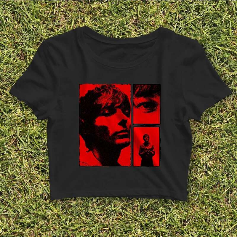 Printed Art Cropped Tops Women Y2k Clothes Gothic Vintage Girls T Shirts 2000s Grunge Tshirt Streetwear Dropshipping shirt