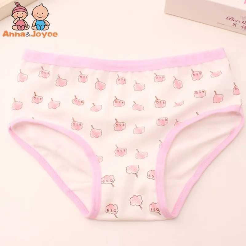4pc/Lot Girl Triangle Underwear Pure Cotton Baby Briefs Underpant Soft Baby Underwear Shorts Suit 2-10 Years Y240821