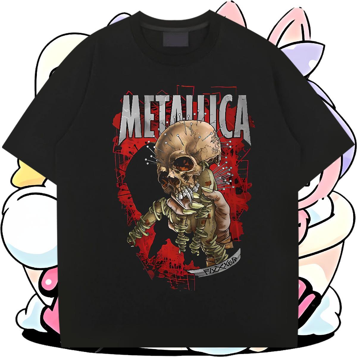 Fashion New Tshirts 100% Cotton 230g Daily Outfit scary Breathable Crew Neck T-Shirts for Men Loose DIY Printed Top Tees