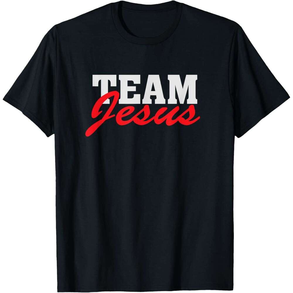 Christian Team Faith Pray God Religious T-Shirt Funny Jesus Clothes for Men Graphic T Shirts