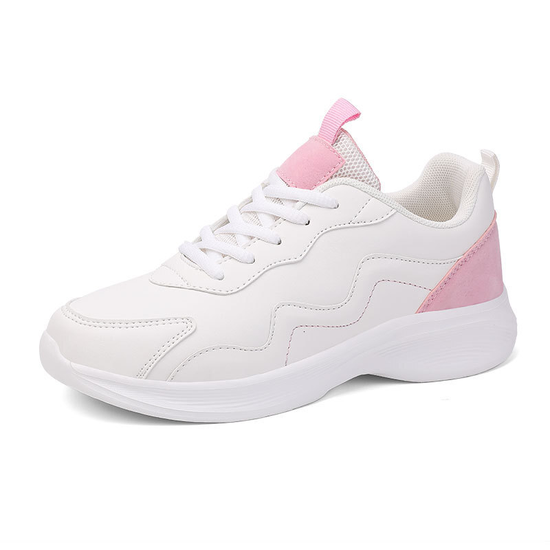 Ddmysports White New Girls Sports Running Shock Absorbing And Anti Slip Korean Version PU Face Badminton Shoes Gymnastics OUTDOOR