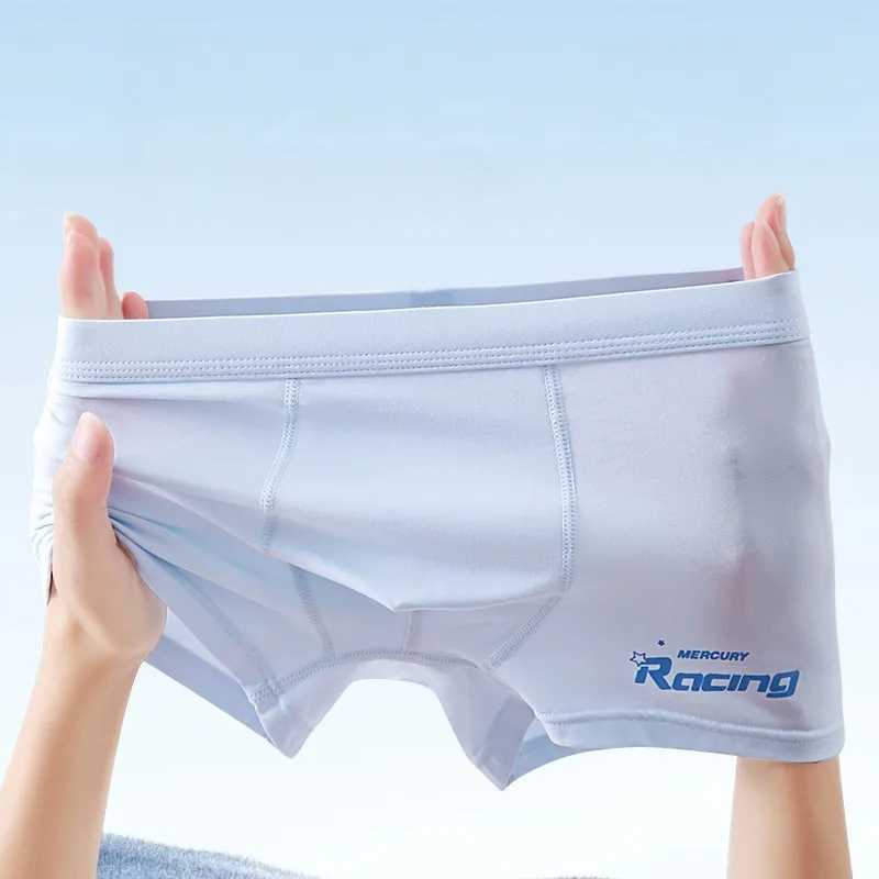 Summer Teens Cool Breathable Panties Teenager Undies Boy Modal Comfort Antibacterial Panty 7+y Young Child Thin Letter Underwear Y240821