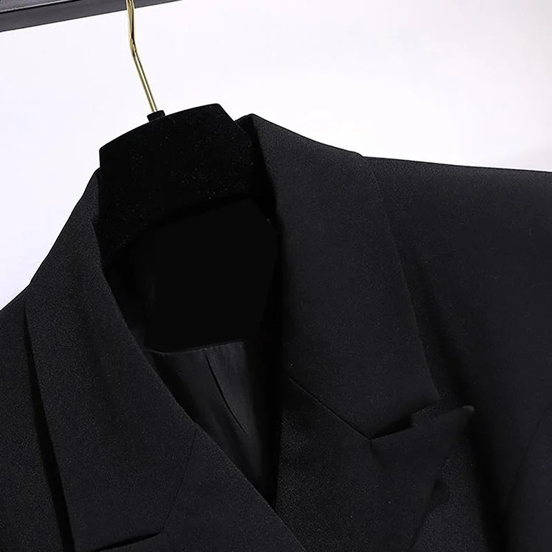 Fashion Trench Coat Women Spring Autumn Windbreaker Female Black White Belt Blazer Vintage 240820