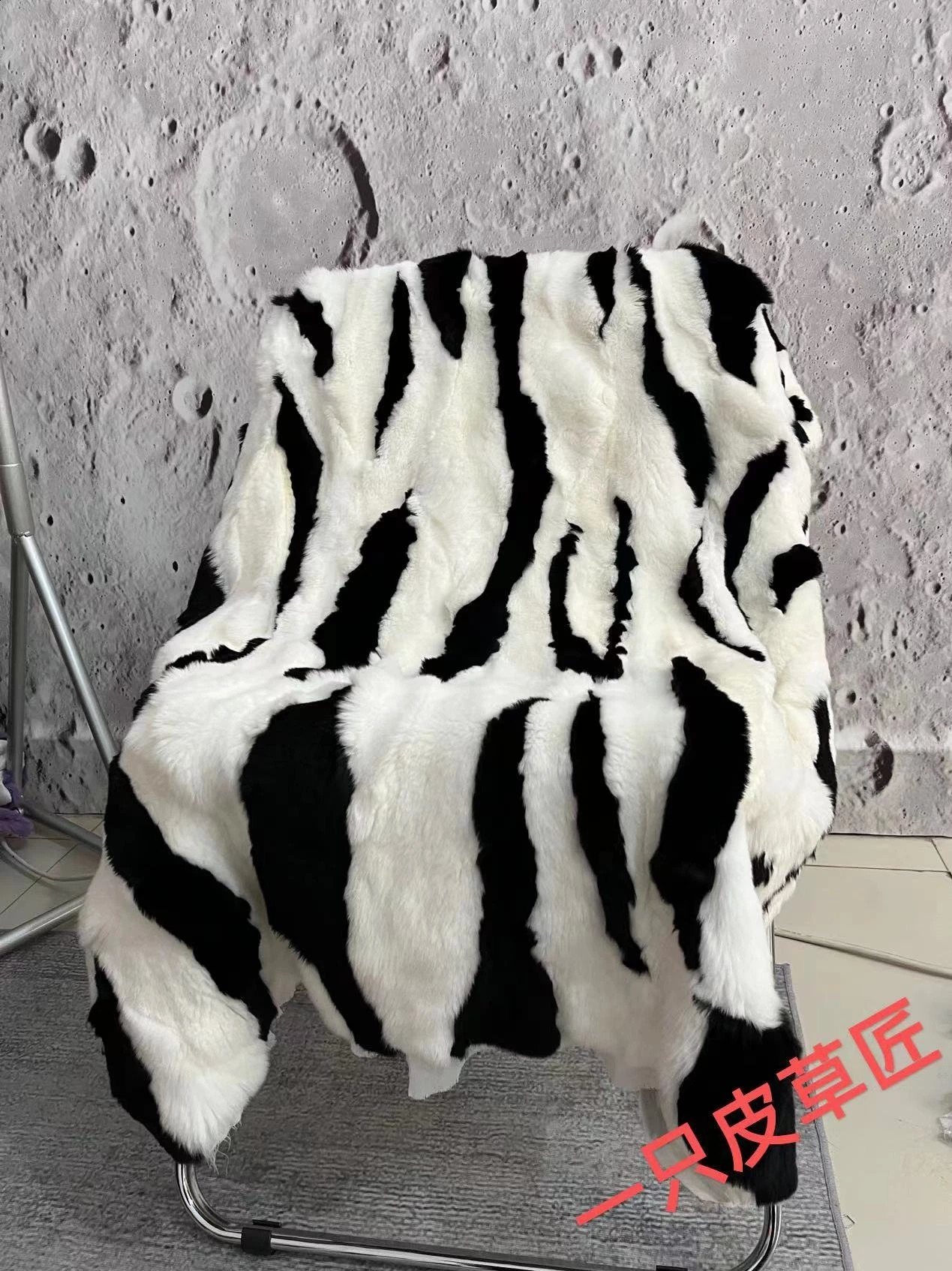 Natural Rex rabbit fur plate genuine fur blanket large size DIY clothes sofa cushion mattress bag parka lining 240820