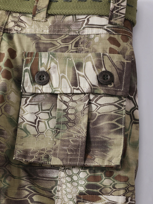 AKARMY mens casual cargo pants military camouflage combat with 8 pockets without belt 240821