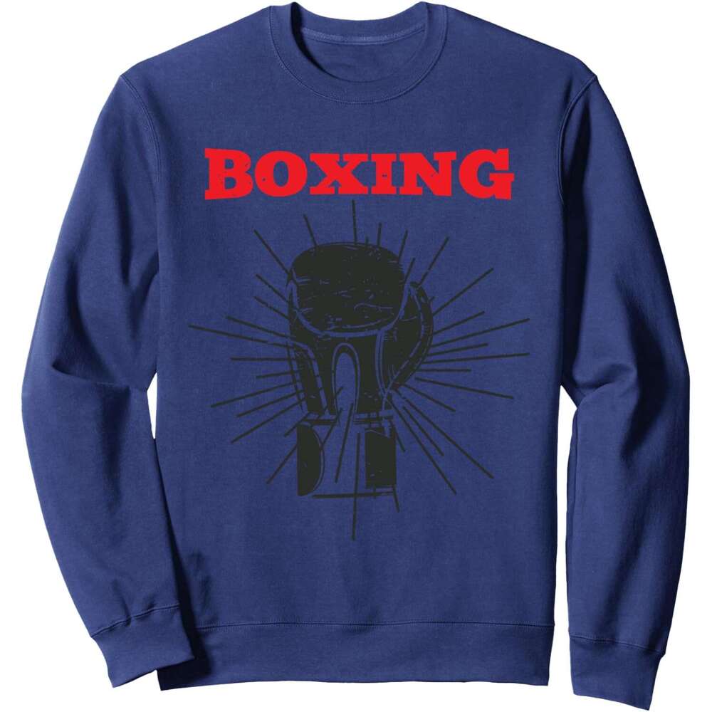 Long Sleeve Shirts for Men sweatshirt Powerful Punch Bo Gloves B-day Combat Sport Gift Sweatshirt T shirt Tee Streetwear Casual tops clothes