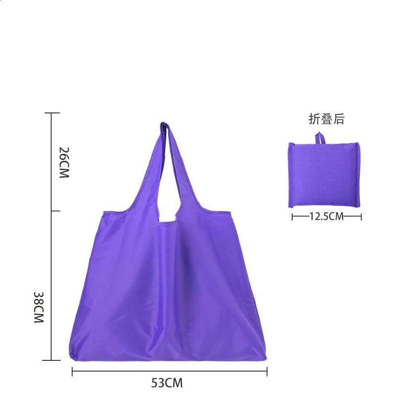 Foldable Shopping Bags Reusable Grocery Tote Bag Waterproof Oxford Cloth Handbags Large Capacity Shopper Pouch for Travel 240820ZYl