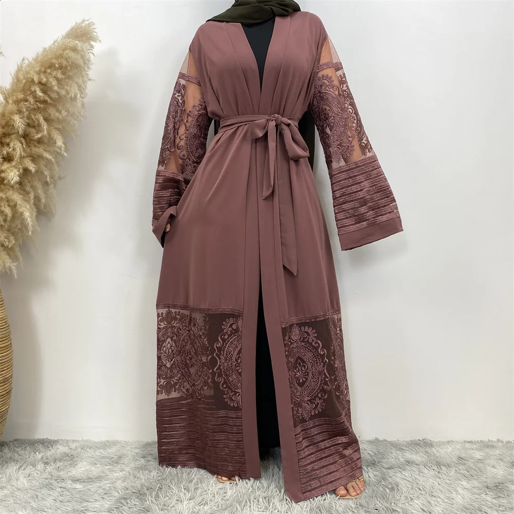 Ramadan Eid Mubarak Abaya Dubai Femme Gold Rhinestones Muslim Dress Abayas Women Kaftan Islamic African Dashiki 240821