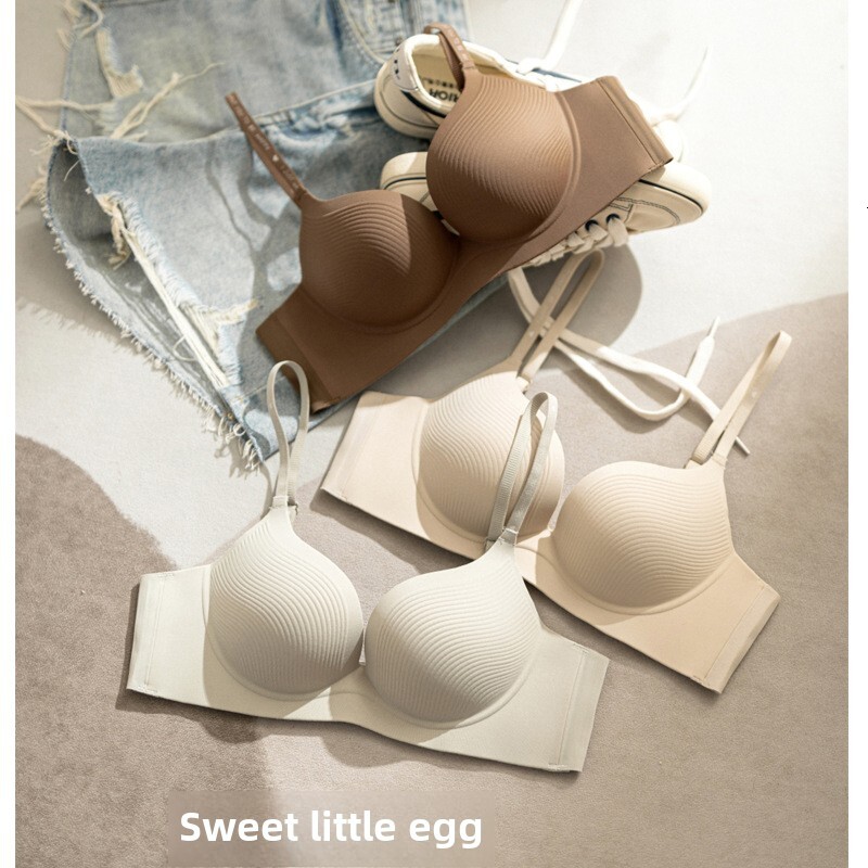 Untouched lingerie, women's small chest gathered gathered, accessory breast anti sagging, no steel ring, one-piece beautiful back and sexy text b