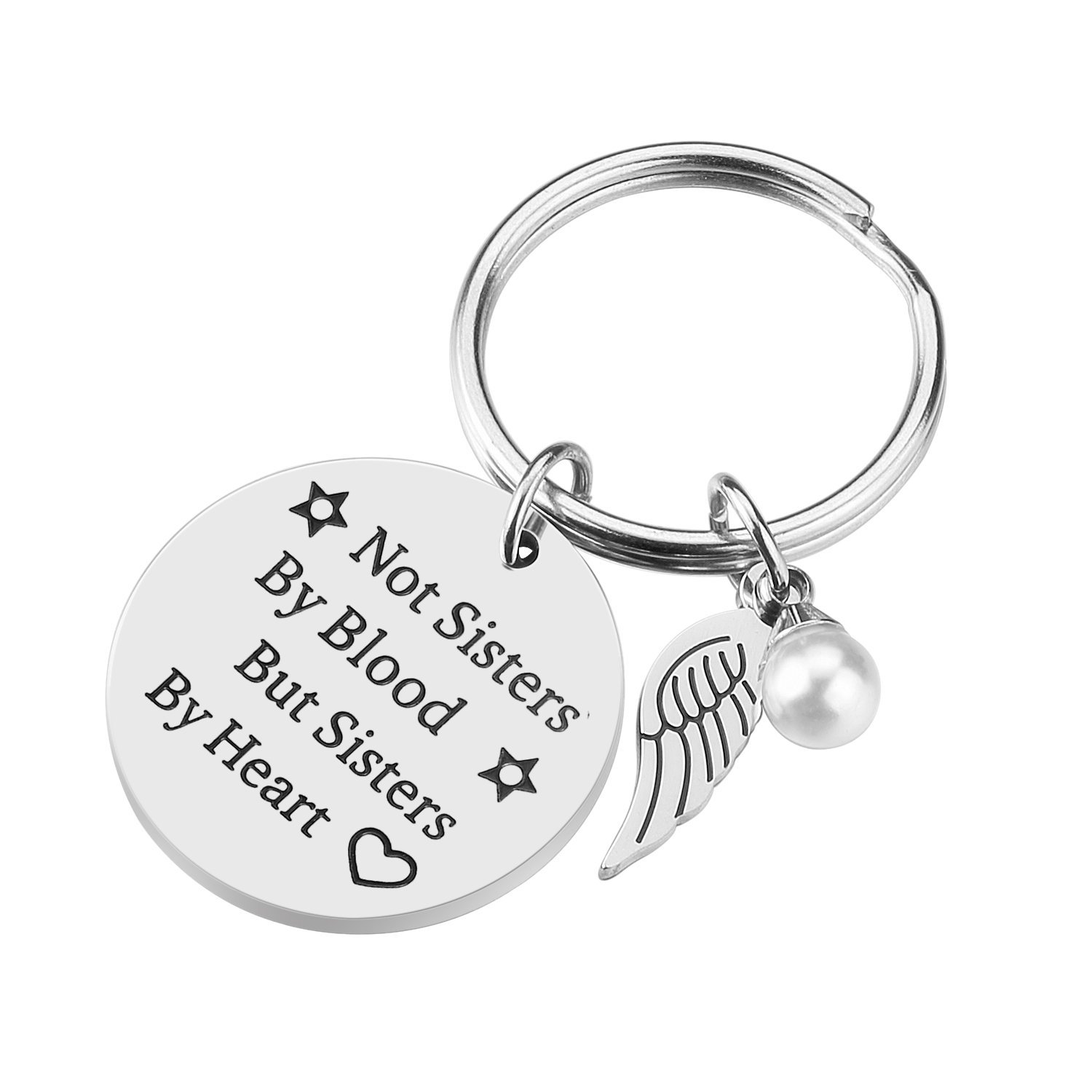 Stainless steel key chain for best friend sisters and best friend birthday friendship gift accessories
