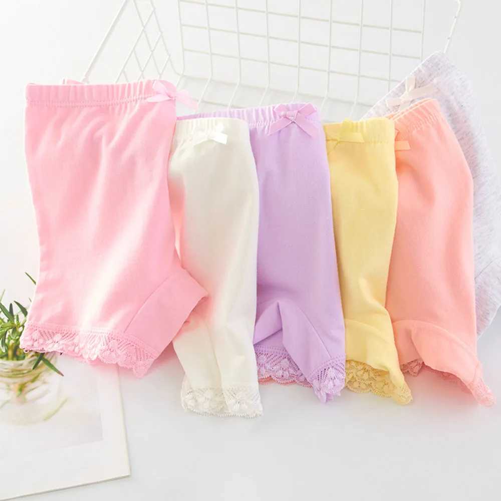 2Pcs/Lot Girls Solid Color Safety Panties High Quality Cotton Dry and Breathable Multicolor Available for Girls 2-11 Years Old Y240821