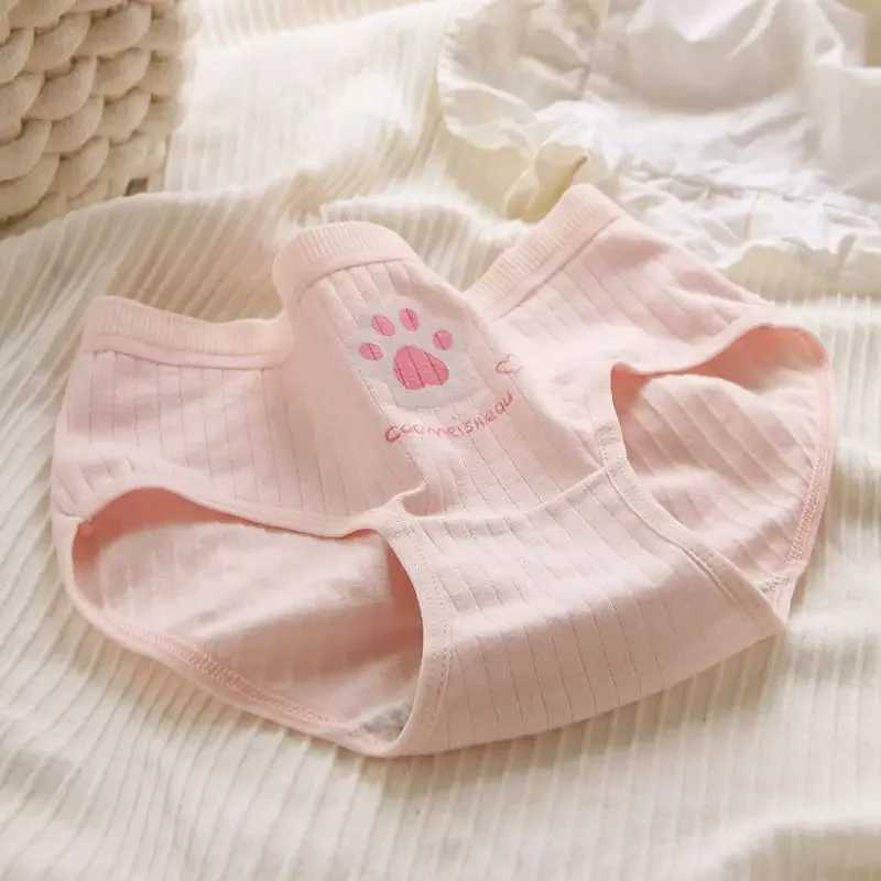 5PCS Girl Cotton Antibacterial Panties Kid Soft Thin Breathable Briefs 3-8Y Young Children Underwears Baby Cute Cartoon Knickers Y240821