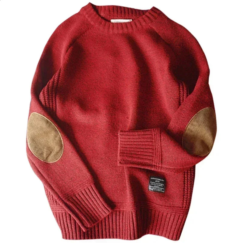 Men Pullover Sweater Fashion Patch ns Knitted Sweater Men Harajuku Streetwear O Neck Causal Pullovers Mens Plus Size 240821
