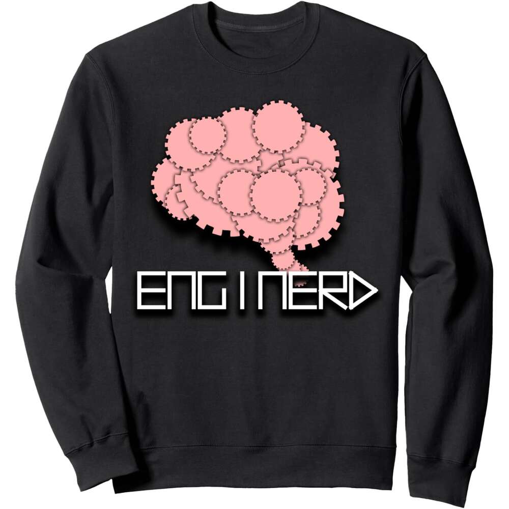 Long Sleeve Shirts for Men sweatshirt Enginerd Funny System Brain Cool Engineer Geek Gift Sweatshirt T shirt Tee Streetwear Casual tops clothes