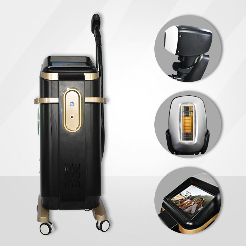 Powerful Ice Titanium Laser Hair Removal Machine 808nm Laser Triple 3 Wavelength 808nm 755nm 1064nm Hair Removal Device