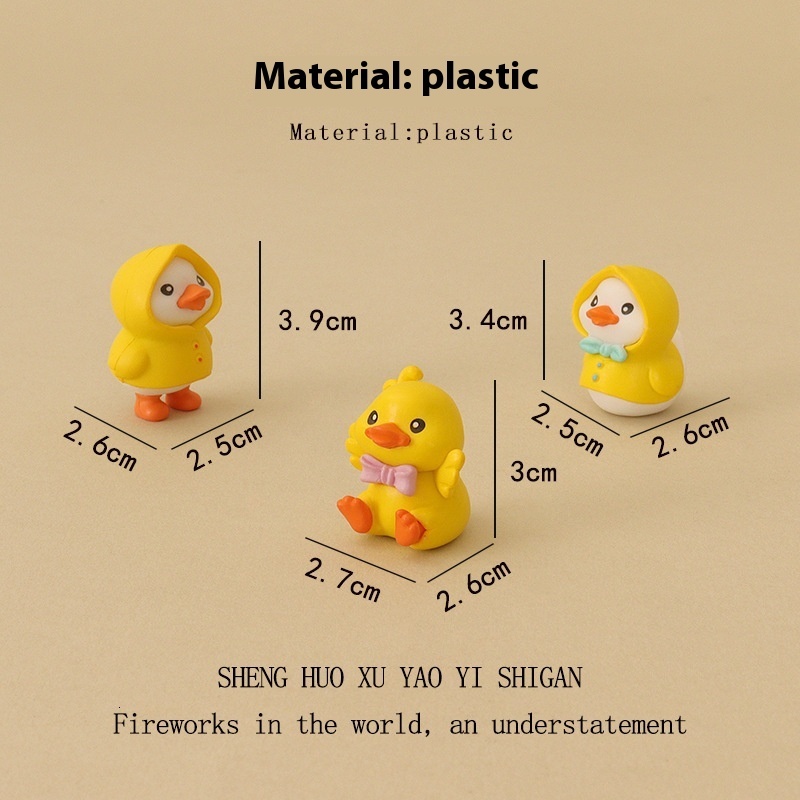 Charming Cartoon Duckling Made of Natural Moss Perfect for Desk and Room Accents