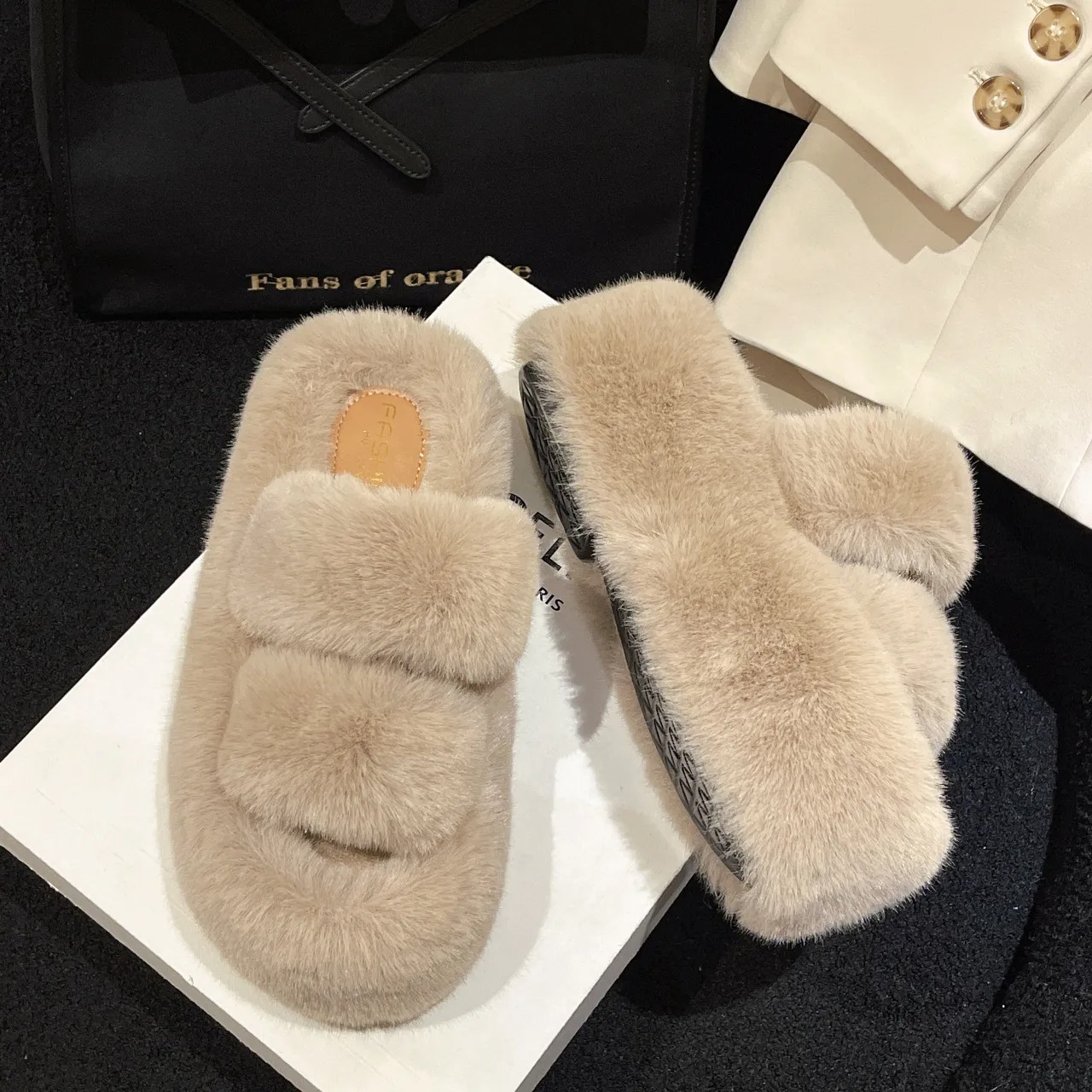 Thick Sole Shoes - Women's Fashionable One-Piece with Double Stripes, Outdoor Ready, Designer Slippers for Women