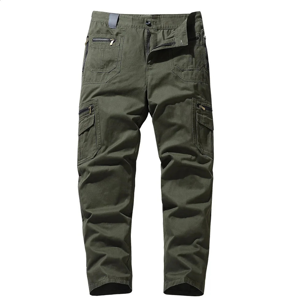 Outdoor tactical work pants suitable for mens loose casual oversized American functional wearresistant training 240821