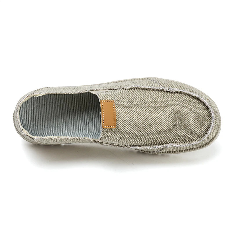 Summer mens canvas shoes without lace lightweight and smooth on canvas casual shoes sizes 39-45 47 direct 240821