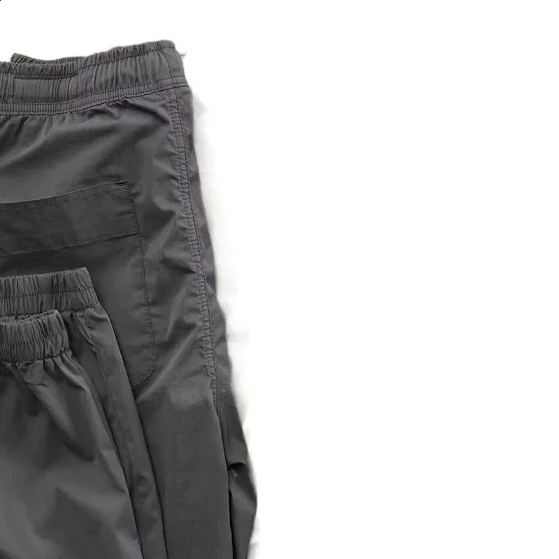 High quality cotton casual mens pants spring style loose fit straight leg thin cargo 240821