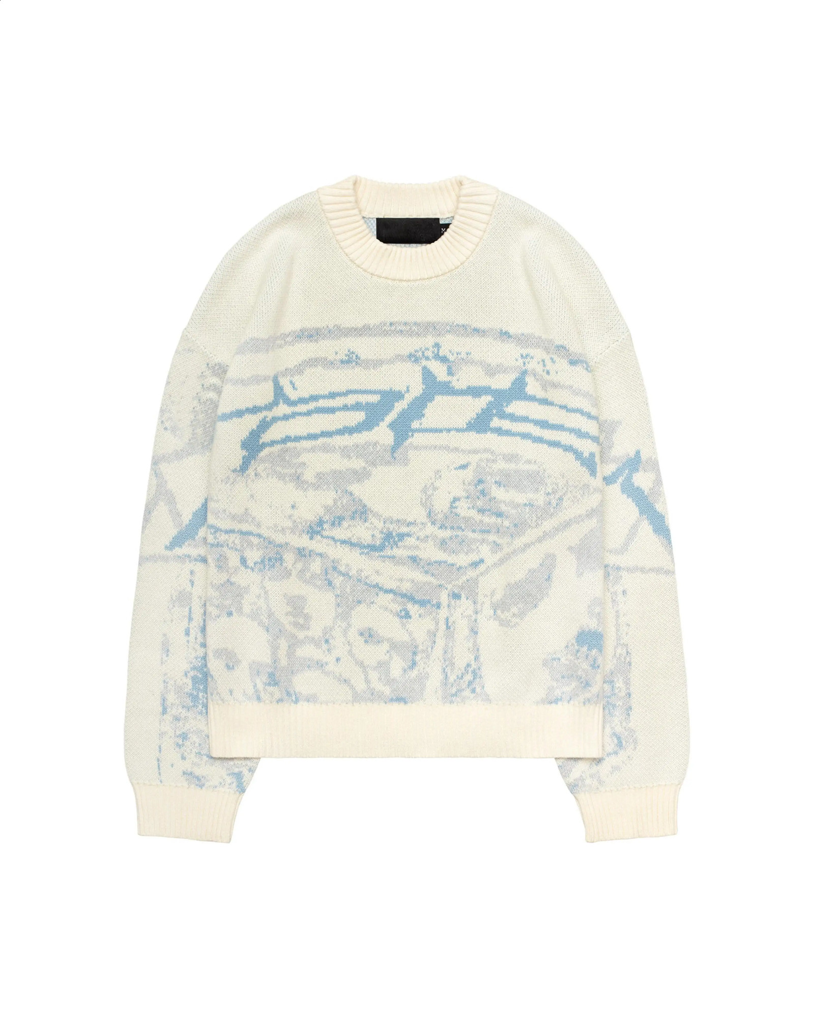 Womens Knitted Streetwear Mens Pullovers Sweaters Creative Oversized Stripes Maiden Harajuku O Neck Knitwear Men Clothing y2k 240821
