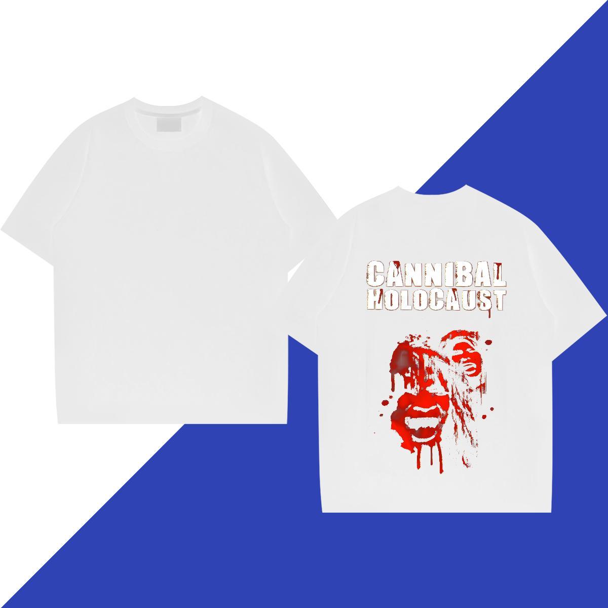 Stylist Couples T Shirts 100% Cotton 230g Sport scary Pure Cotton T Shirts Men Cool Design Black White Tee Shirt