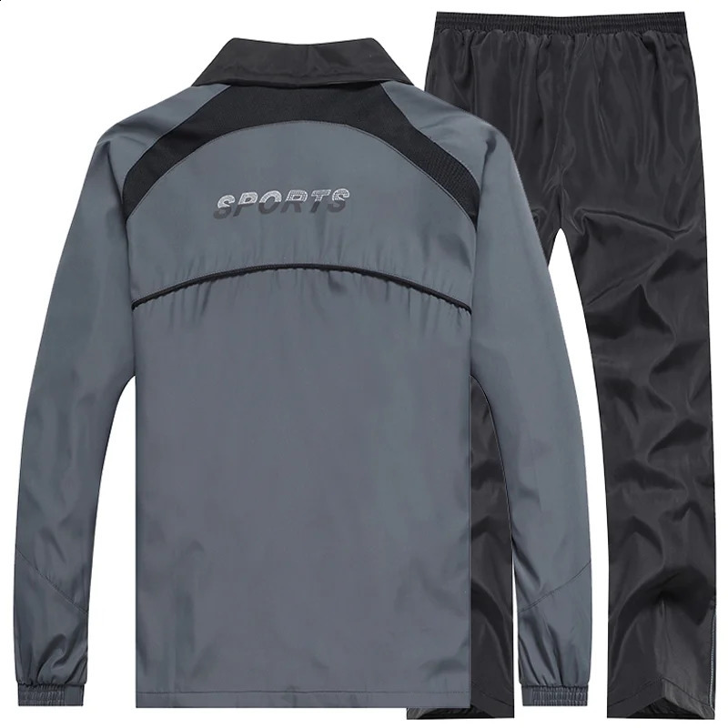 Mens Spring and Autumn Suit Jacket Mens Sportswear 2-piece Jacketpants Sportswear Set 240821