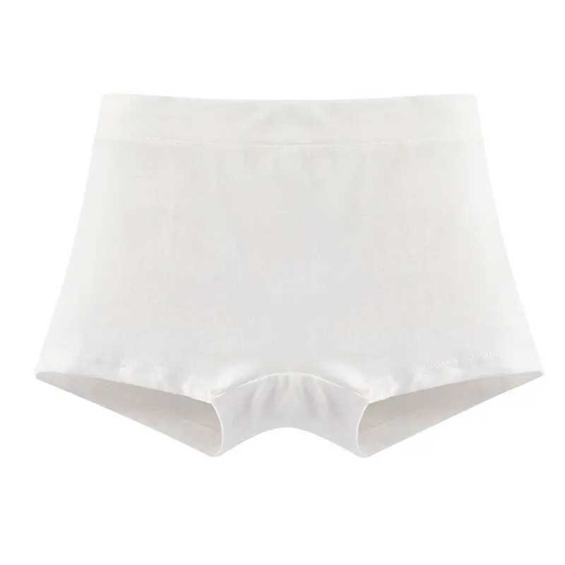 New Kids Underwear for Girls Cotton Boxers Fashion Childrens Solid Color Dance Underpants Toddler Baby White Panties 3Pcs/lot Y240821