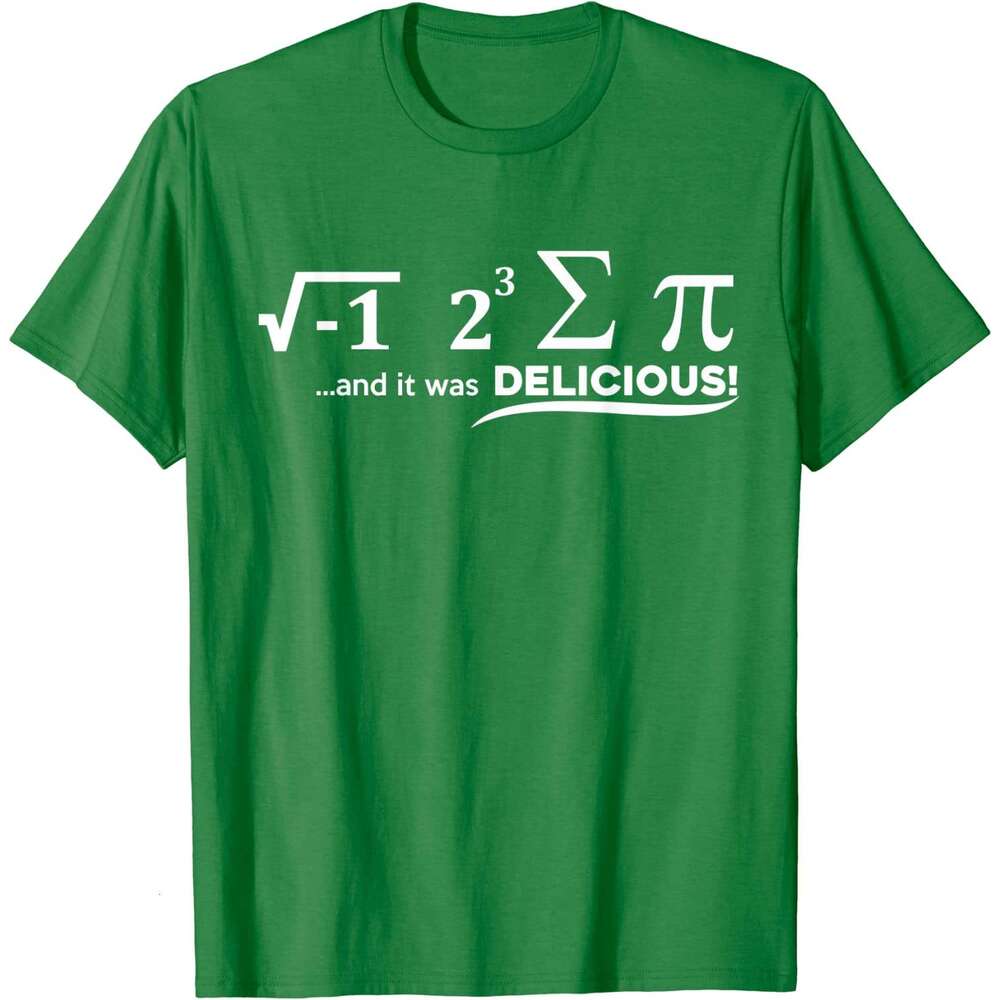 Ate I Some Pie And It Was Delicious Funny Math T-Shirt Cotton Top T-shirts for Men Normal Tops Shirts Prevalent Slim Fit t s