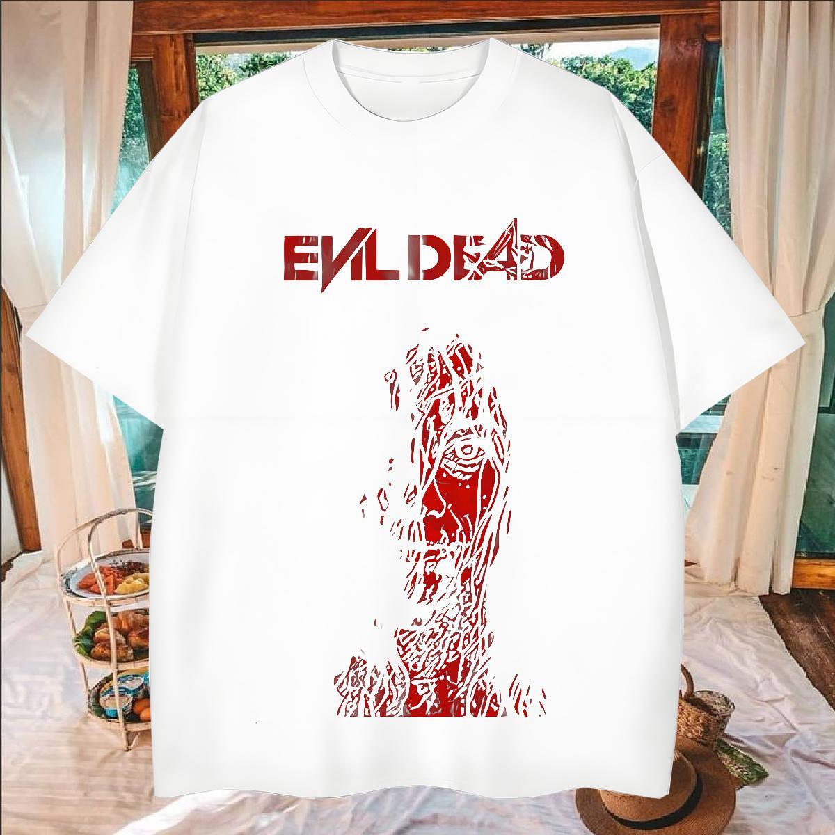 Designer Men Clothes T-Shirt 100% Cotton 230g Daily Wear scary Short Sleeve Soft Mens T Shirts TOP Quality Plus Size Cartoon Tee Shirt