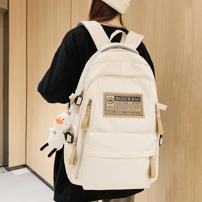 Fashion Big Student School Backpack Rucksack School Bag High Capacity Women Backpack Female Leisure Travel Mochila 240820