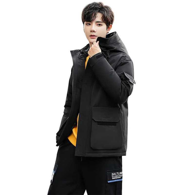 Puffer jacket Winter Jacket Men Puffer Parkas White Duck Down s Hooded Snow Outdoor Thick Warm Padded Overcoat -20 Degree M240821