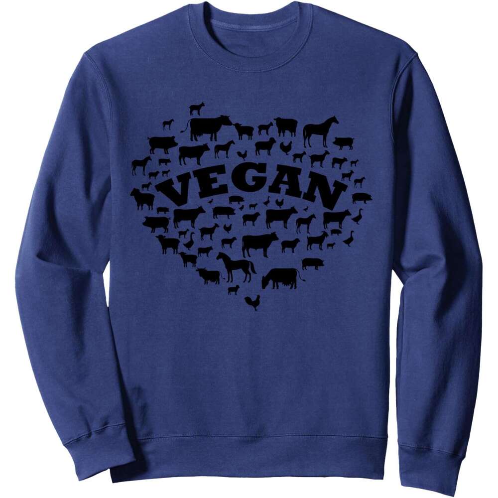 Long Sleeve Shirts for Men sweatshirt Love Vegan Farm Animals Awesome Farmer Gift Sweatshirt T shirt Tee Streetwear Casual tops clothes