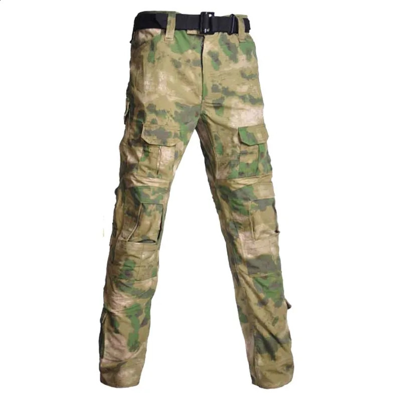 Outdoor camouflage tactical pants wearresistant hunting colored ball cargo air gun waterproof mens clothing 240821