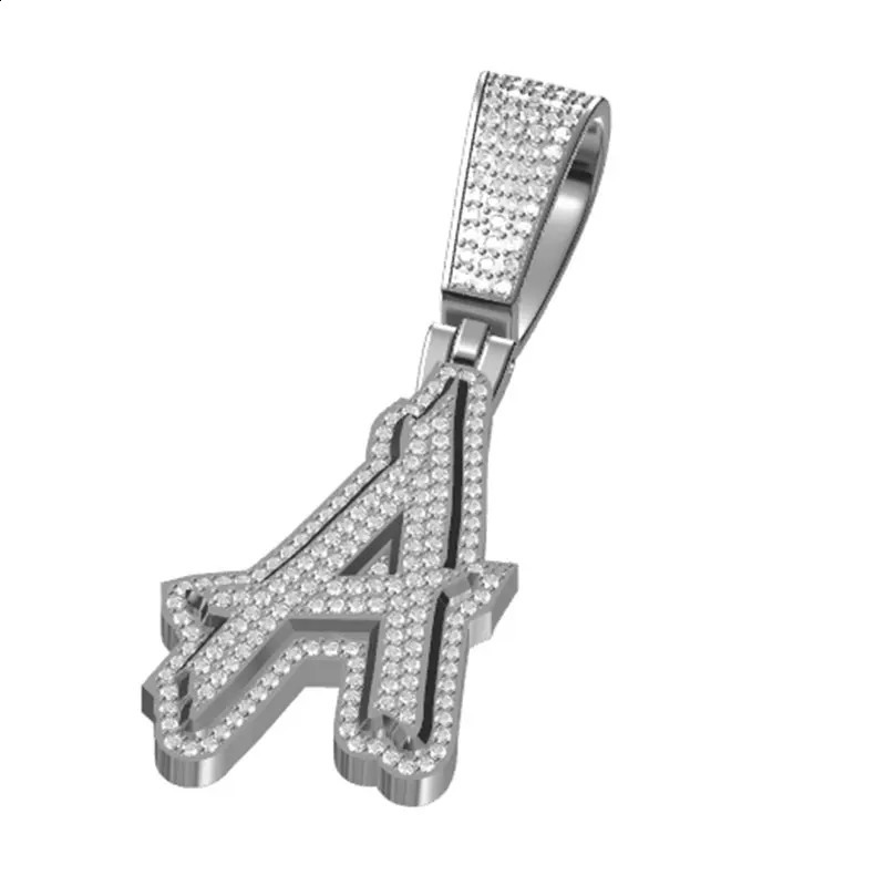 High quality 925 silver pendant classic letter pendant punk hip-hop/rock mens hip-hop jewelry 240808