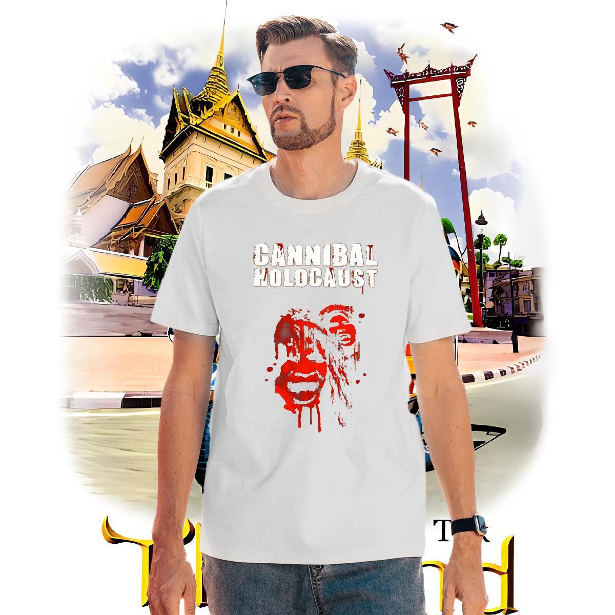 2024 Designer Mens Tshirts 230g Pure Cotton Home Outdoor scary Breathable Crew Neck T Shirt For Man Cool Design Custom Print Plus Size Tops Tees