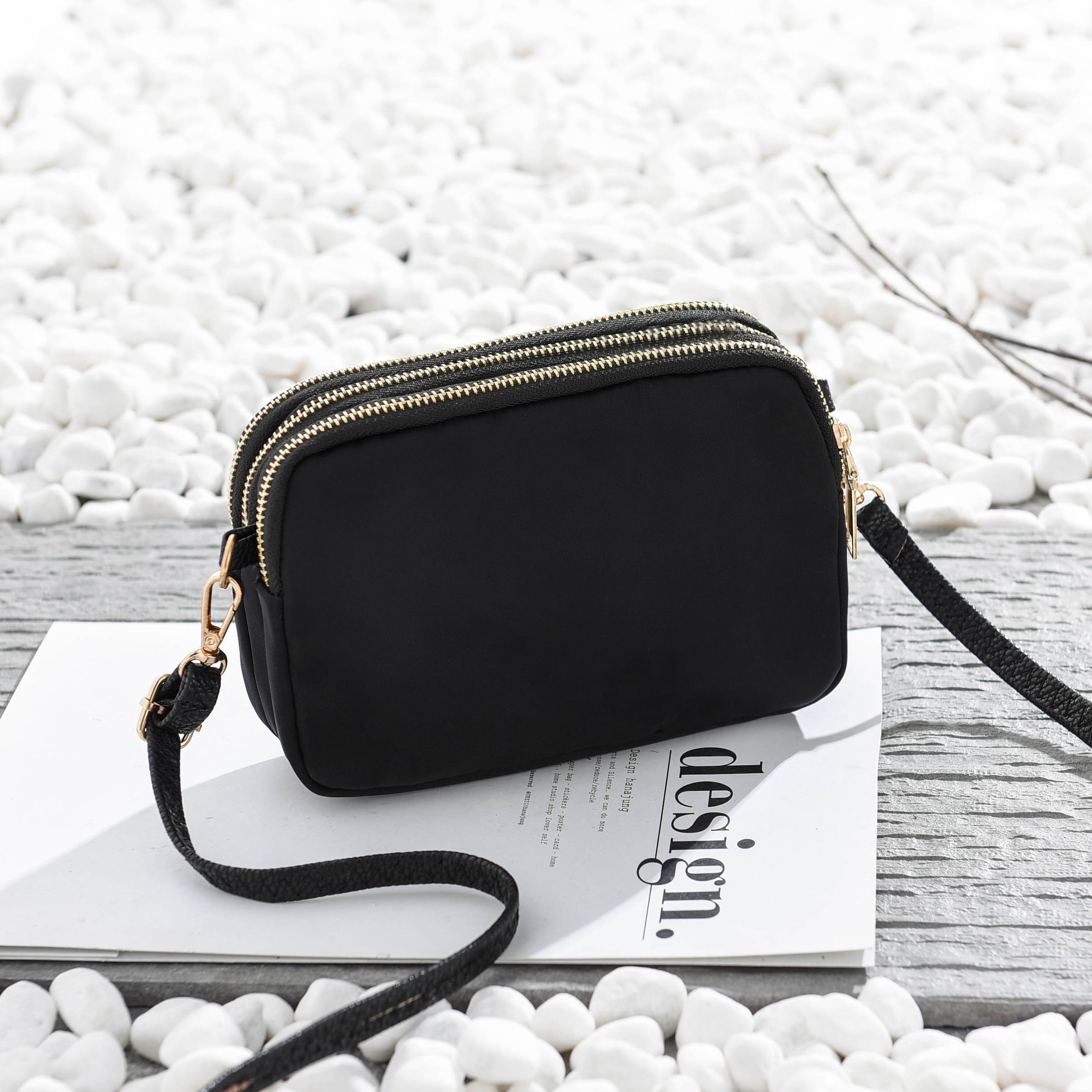 brand designer handbags shoulder bags wallet coin purse 3 zippers crossbody cross body Waterproof nylon clutch Phone Evening Bags 5AP198