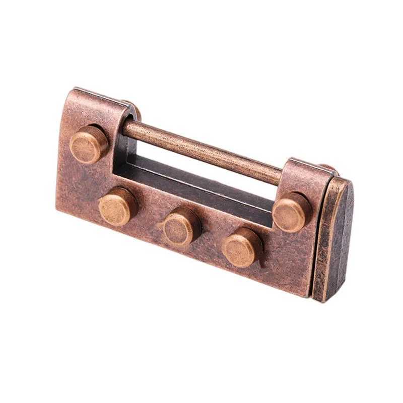 Antique Lock 3D Metal Adult Intelligence Maze Children Unlocking Toys Free shipping