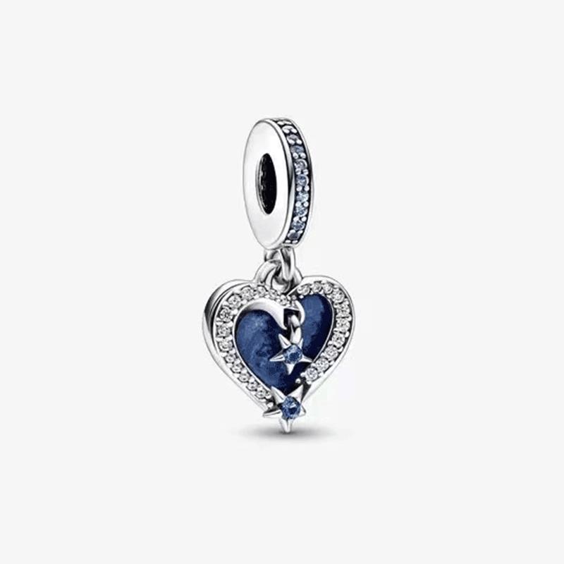 Club Angel Is Wing Heart Festive Red Deer Snowflake Dangle Charms S925 Snake Beads For Jewelry Making DIY Christmas Gift
