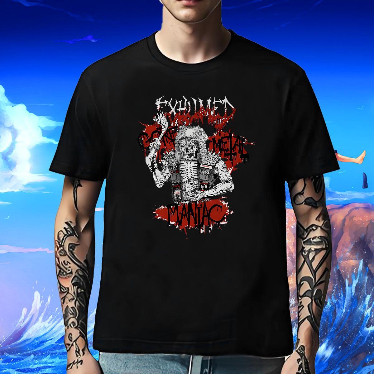 Classic Men Tees 230g Pure Cotton Home Outdoor skull Crew Neck T-Shirts TOP Quality Custom Print Plus Size Clothings