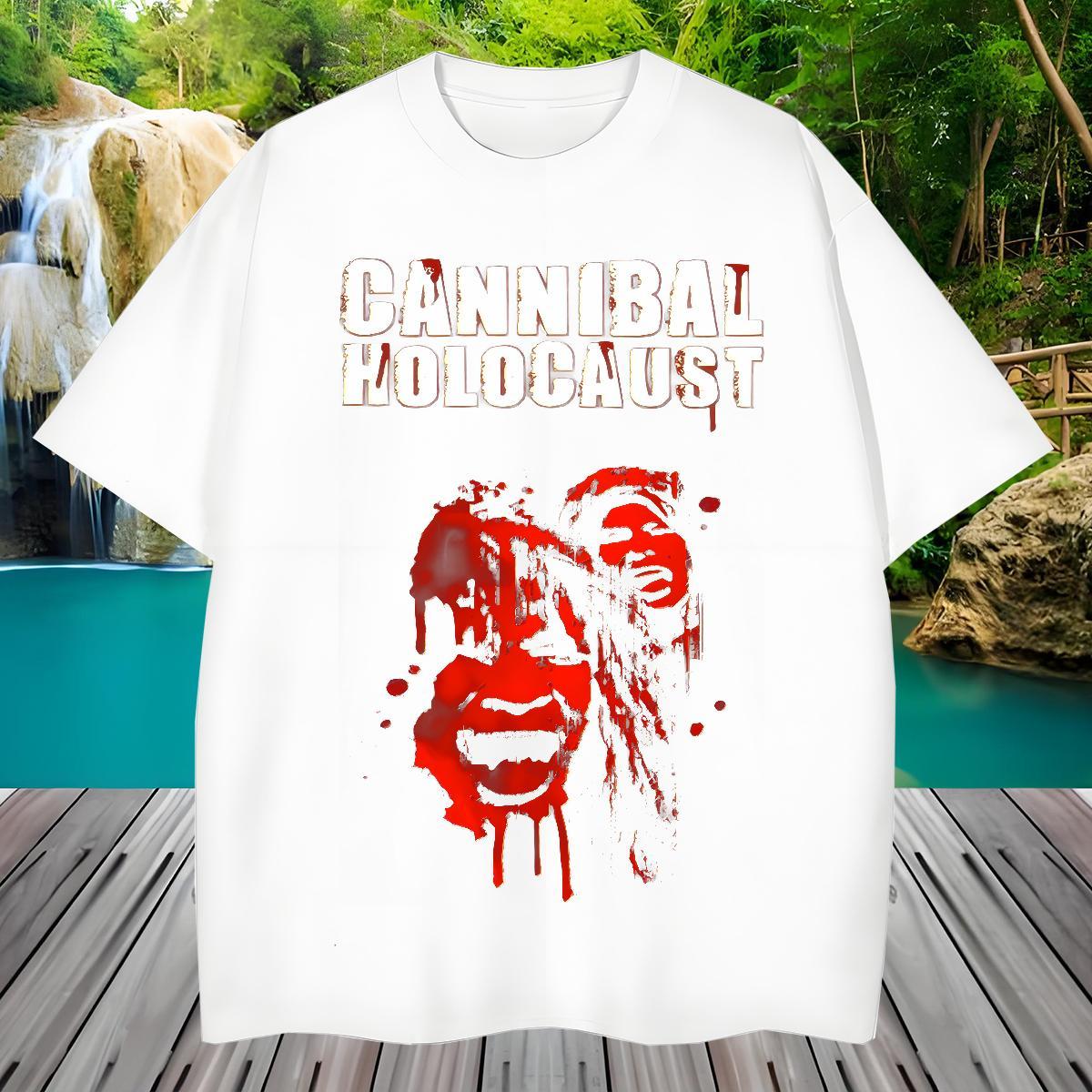 Wholesale Couples T Shirts 230g Pure Cotton Street Wear scary Breathable Soft Men T Shirts Brand Black Oversized Tees