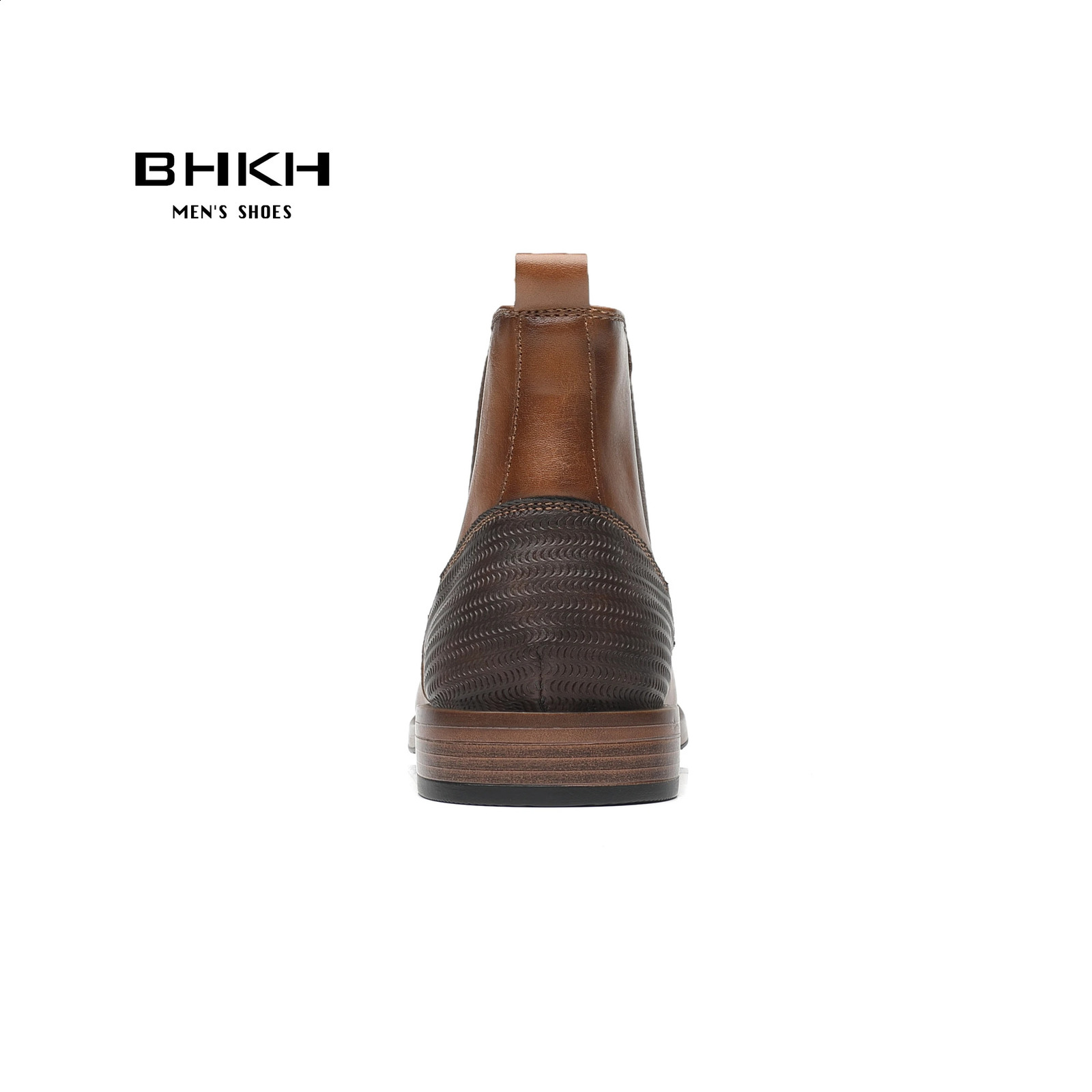 BHKH 2024 Mens Chelsea Boots Winter Mens Boots Soft Leather Elastic Band Ankle Boots Intelligent Formal Business Dress Shoes Mens 240821